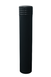 Cinco bollard cover in black.