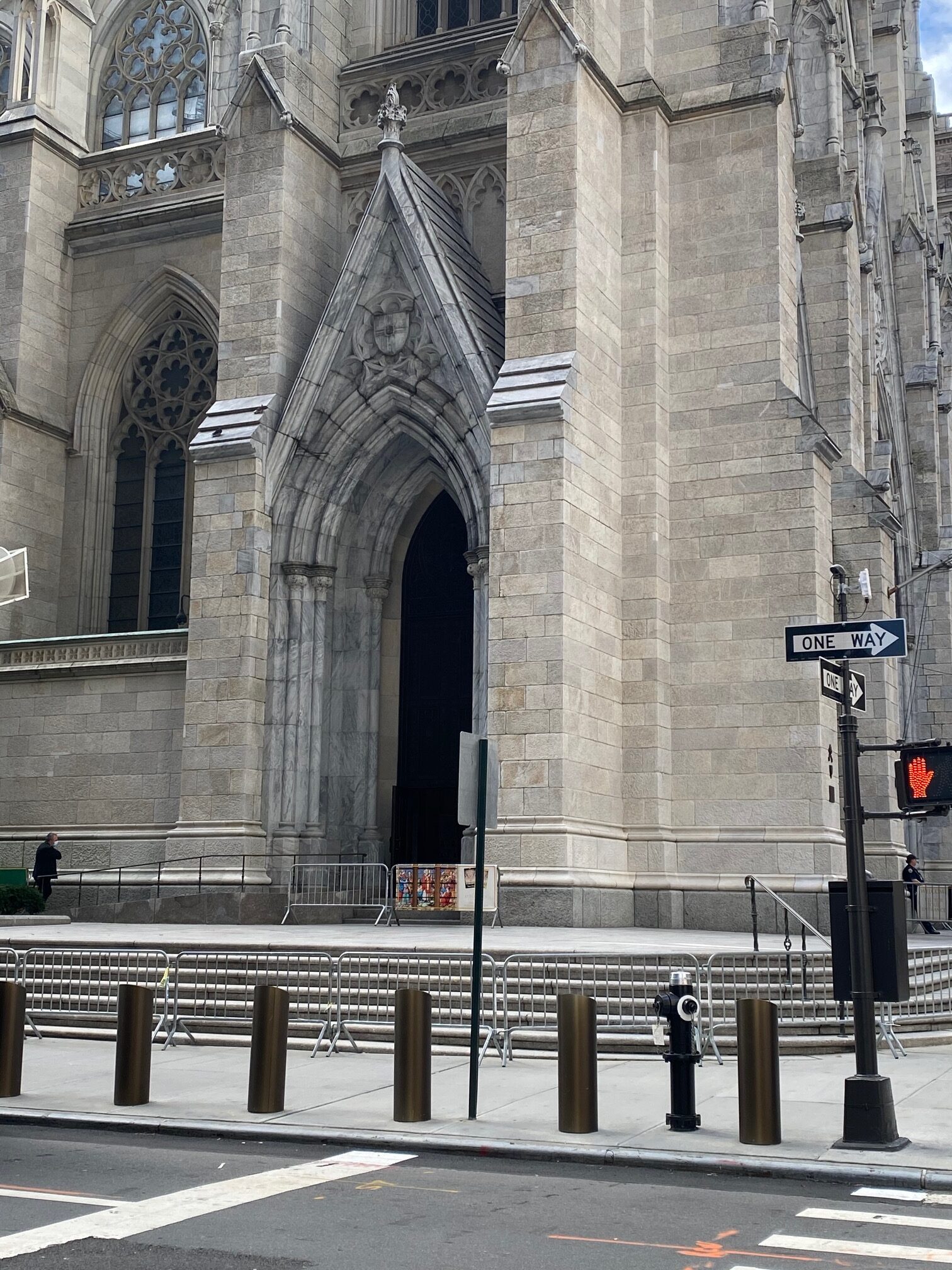 Bollards in front of St. Patrick's Cathedral