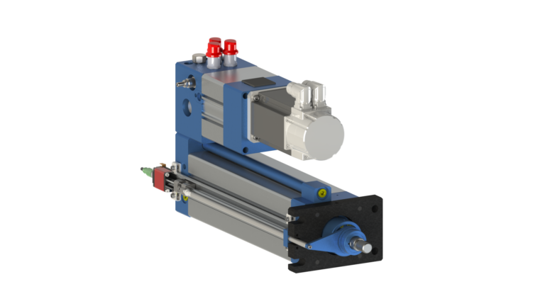 rendering of an actuator used in vehicle barriers